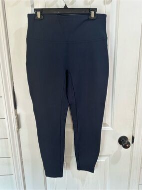 SPANX Navy High-Waist Sculpting pointe pants